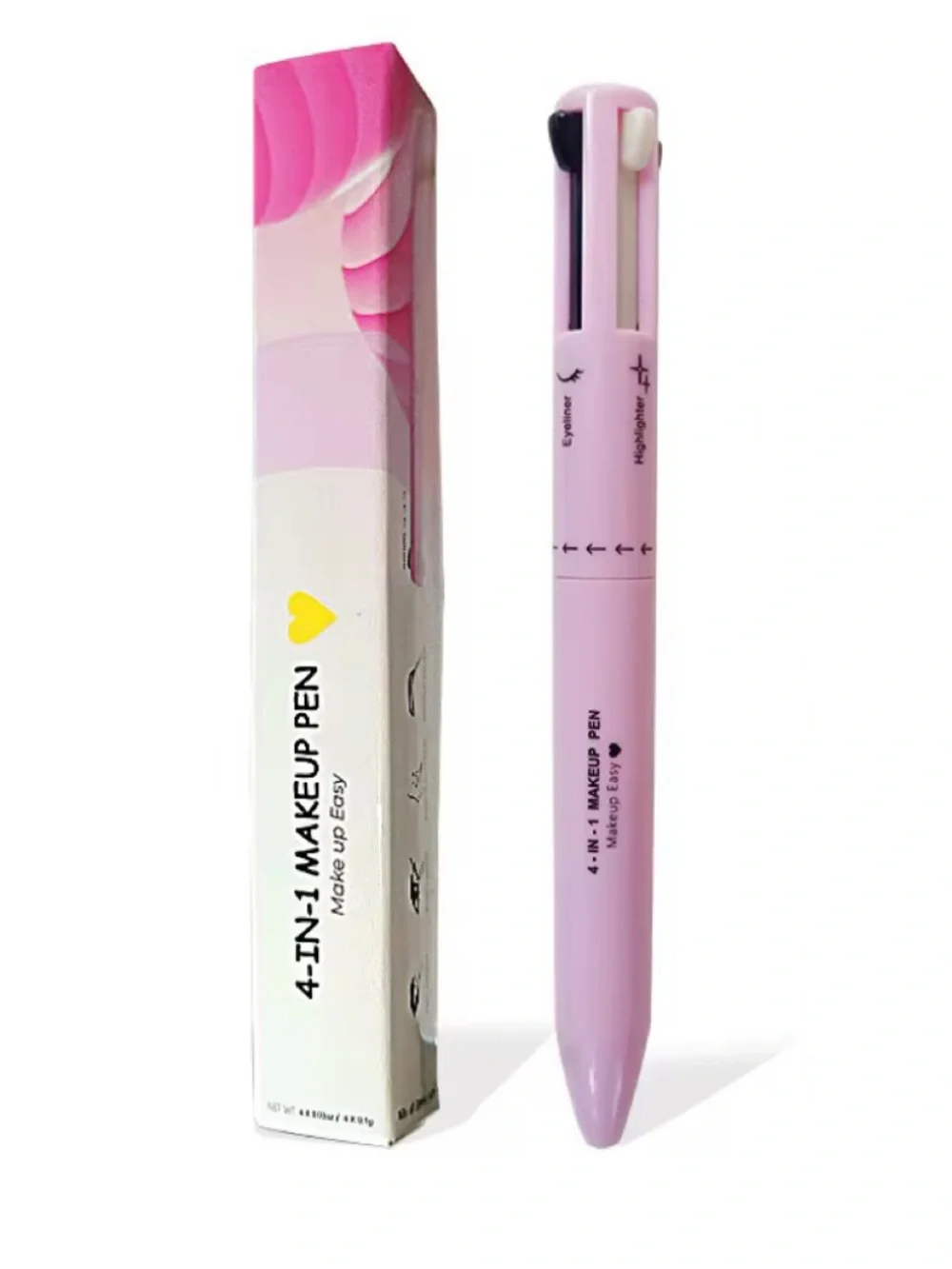 4-in-1 Makeup Pen — Pink Portable Multi-Tool